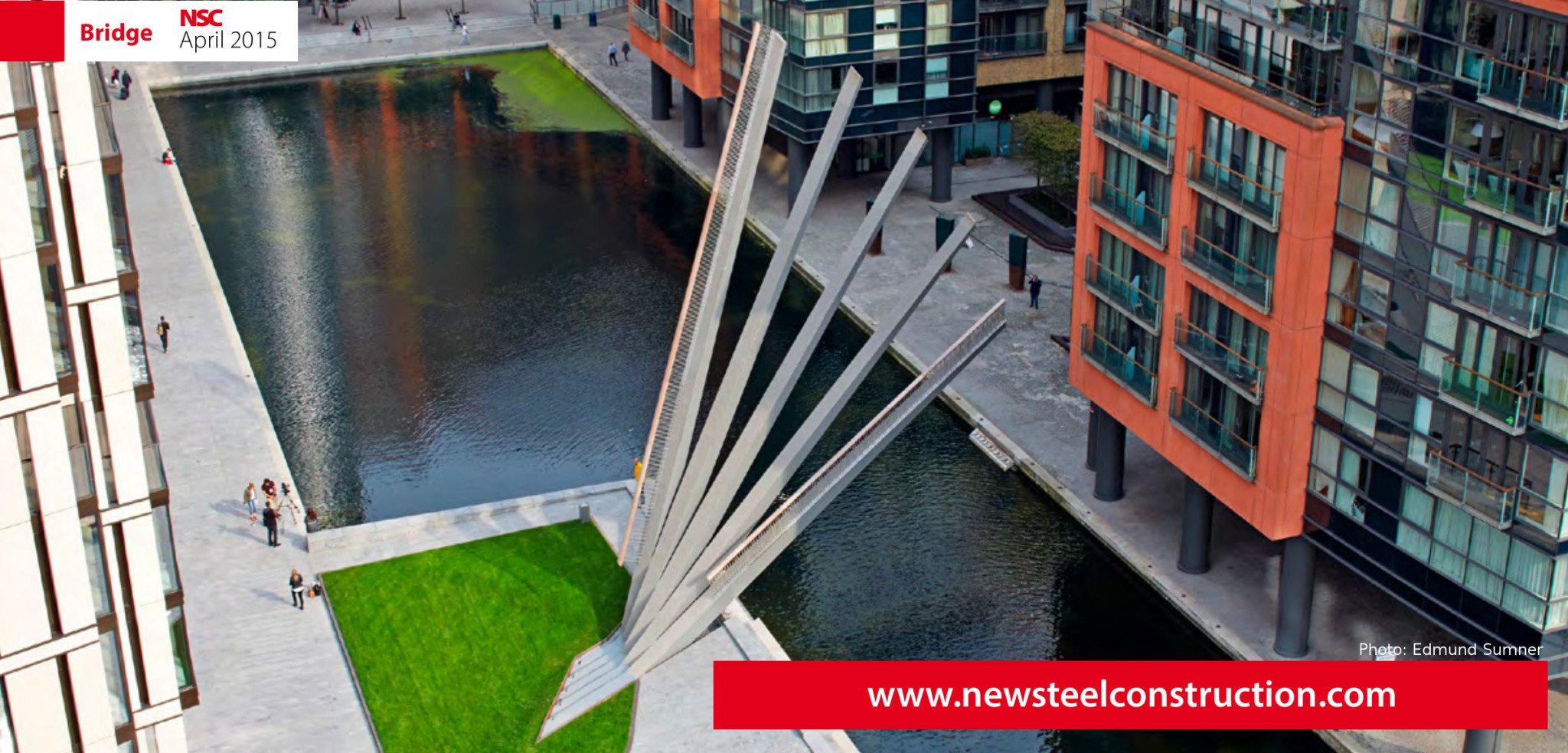 Merchant Square Footbridge – Bridgeworks is steel fan