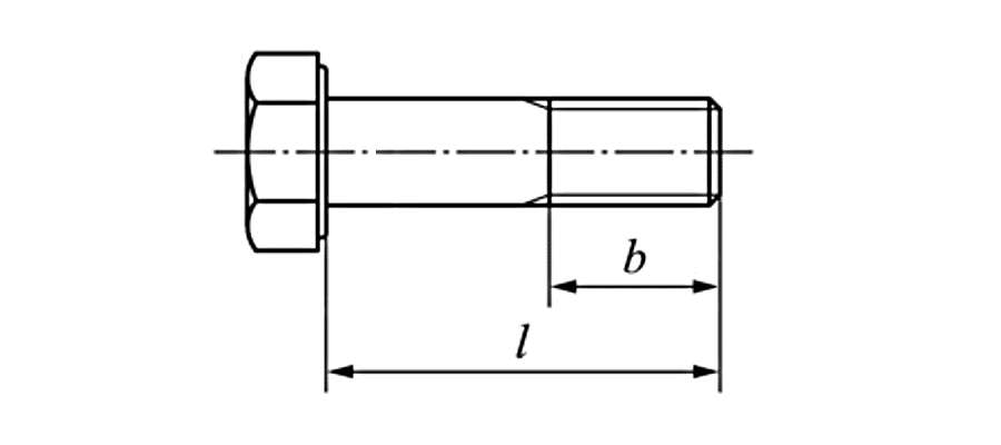 ISO 888 Thread lengths for ISO metric fasteners (bolts)